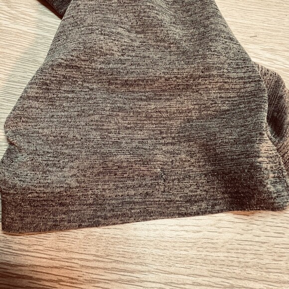 AB Studio Tunic Blouse Womens XL Olive Gray Cascade Front V-Neck Half Sleeve - Picture 8 of 14